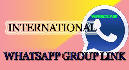 International whatsapp groups
