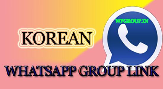 Korean WhatsApp Group Link
