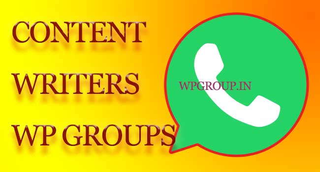 Content Writers WhatsApp Group Links