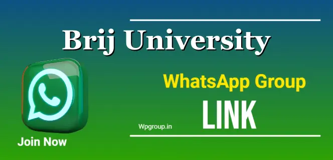 Brij University WhatsApp Group link