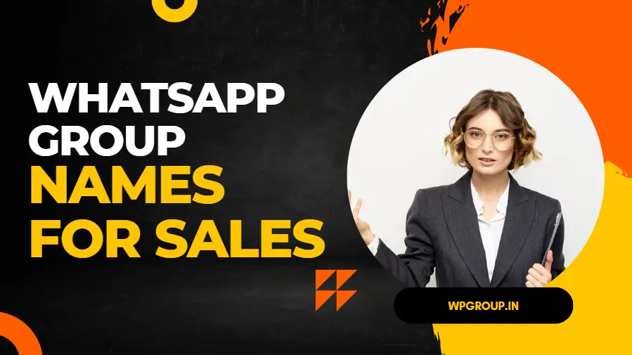 whatsapp group name for sales