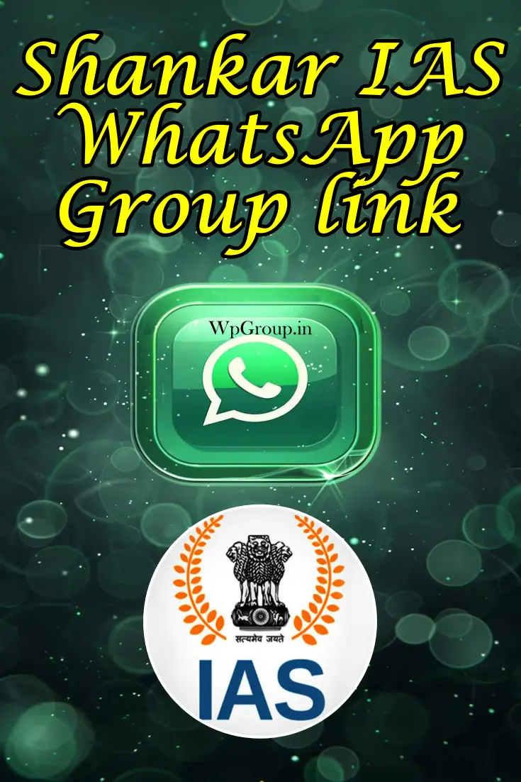 Shankar IAS Academy Whatsapp Group Link