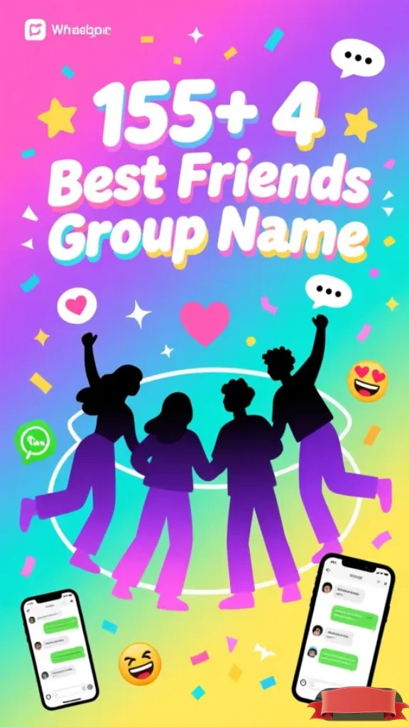 4 Best Friends Group Name for WhatsApp