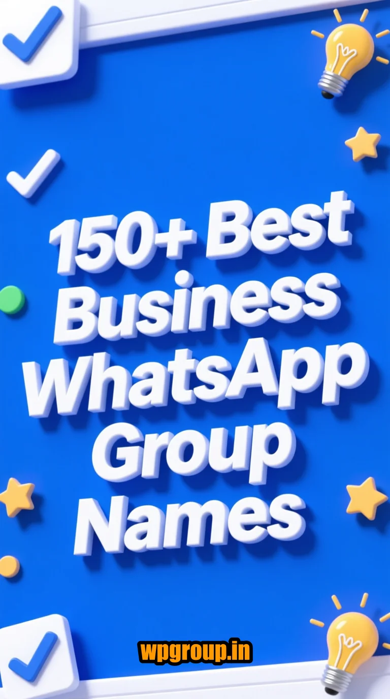 Best Business WhatsApp Group Names – Professional