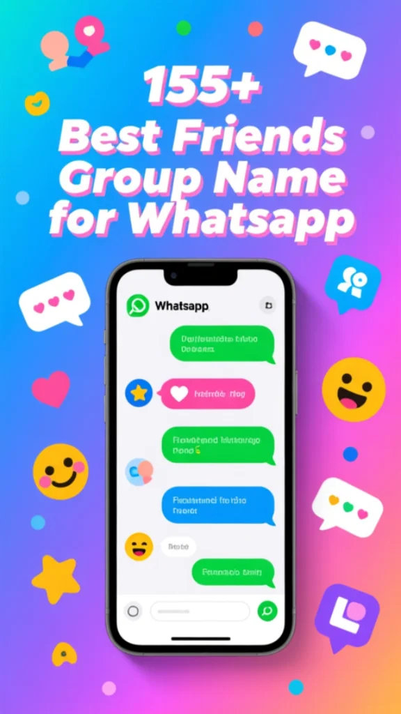Best Friends Group Name for WhatsApp – Cool & Fun