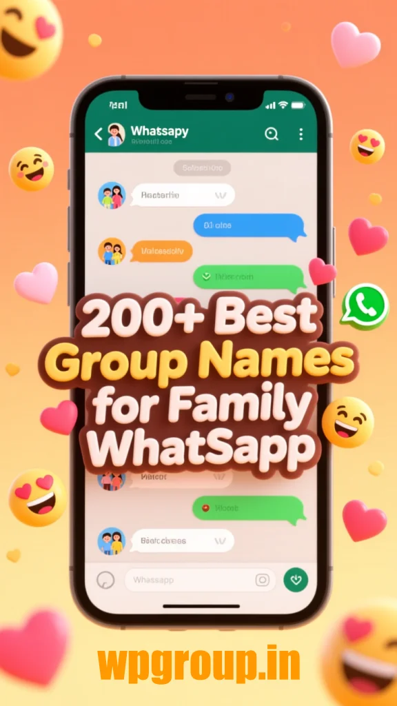 Best Group Names for Family WhatsApp – Fun & Creative