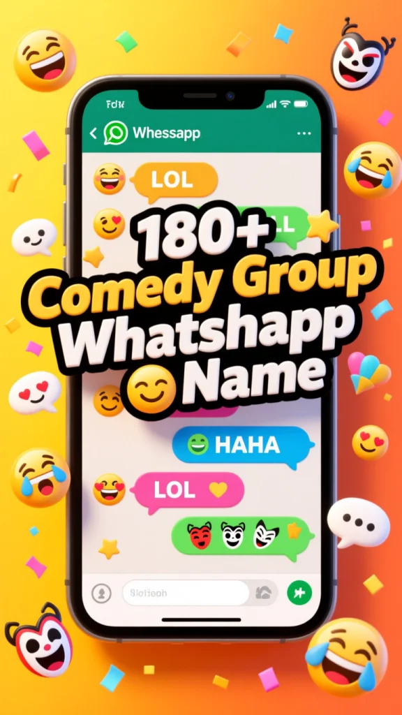 Comedy Group WhatsApp Name: Fun & Hilarious