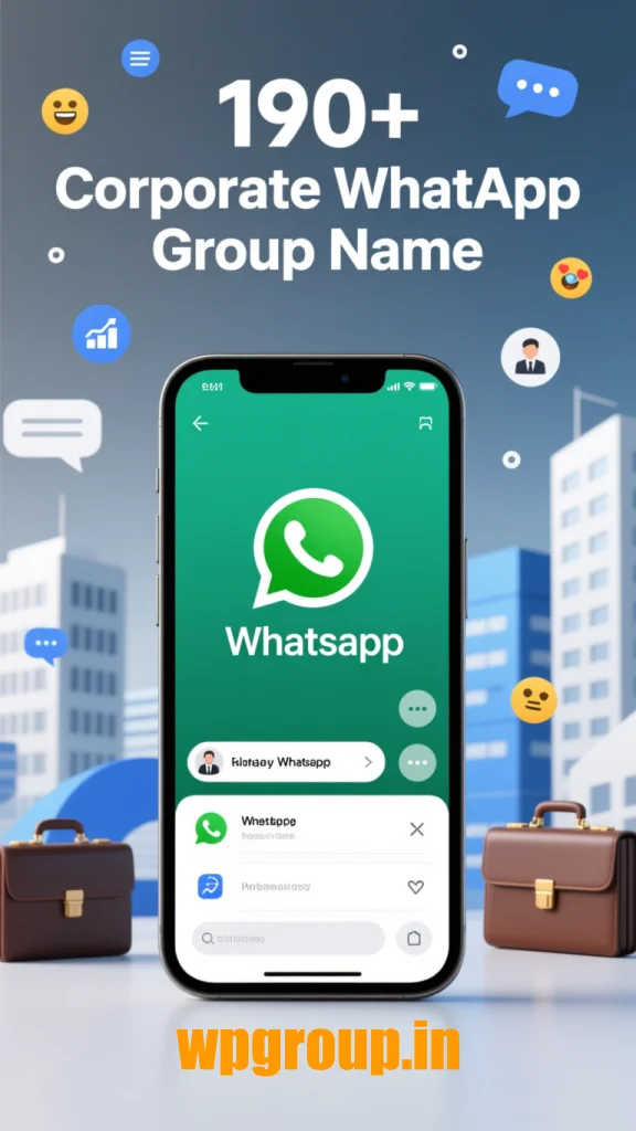 Corporate WhatsApp Group Name – Cool & Fun