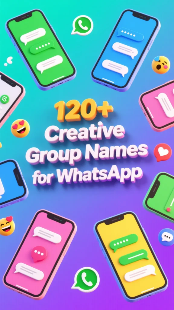 Creative Group Names for WhatsApp – Cool & Fun