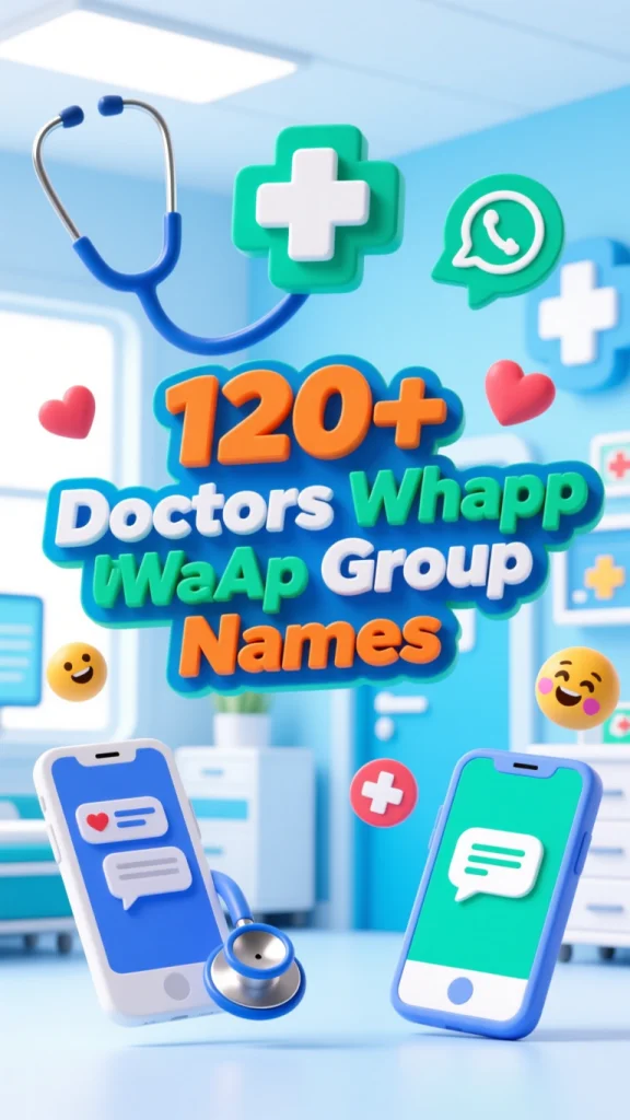 Doctors WhatsApp Group Names: Cool & Fun