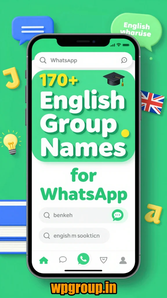 English Group Names for WhatsApp – Cool & Fun