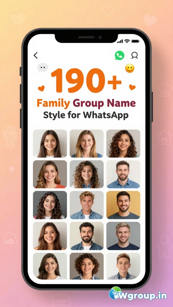 Family Group Name Style for WhatsApp