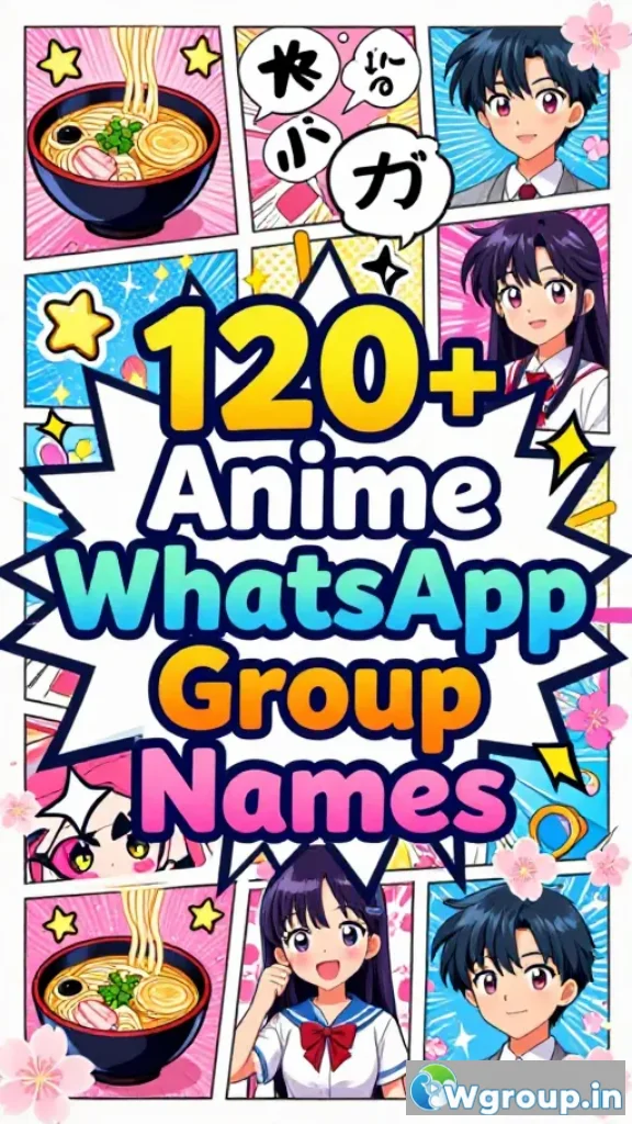 Anime WhatsApp Group Names – Cool & Fun Ideas