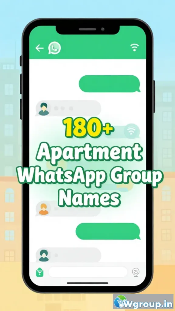 Apartment WhatsApp Group Names