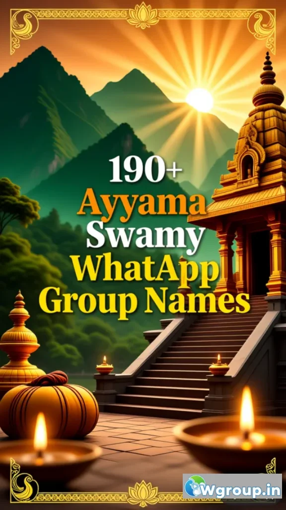 Ayyappa Swamy WhatsApp Group Names
