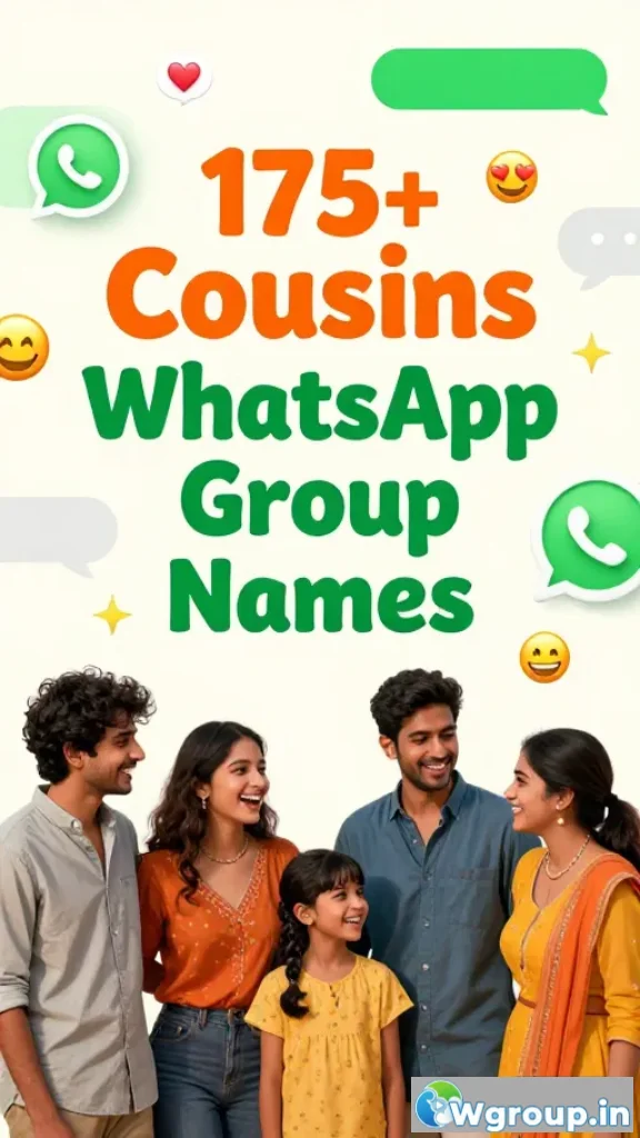 Cousins WhatsApp Group Names: Fun & Creative Ideas