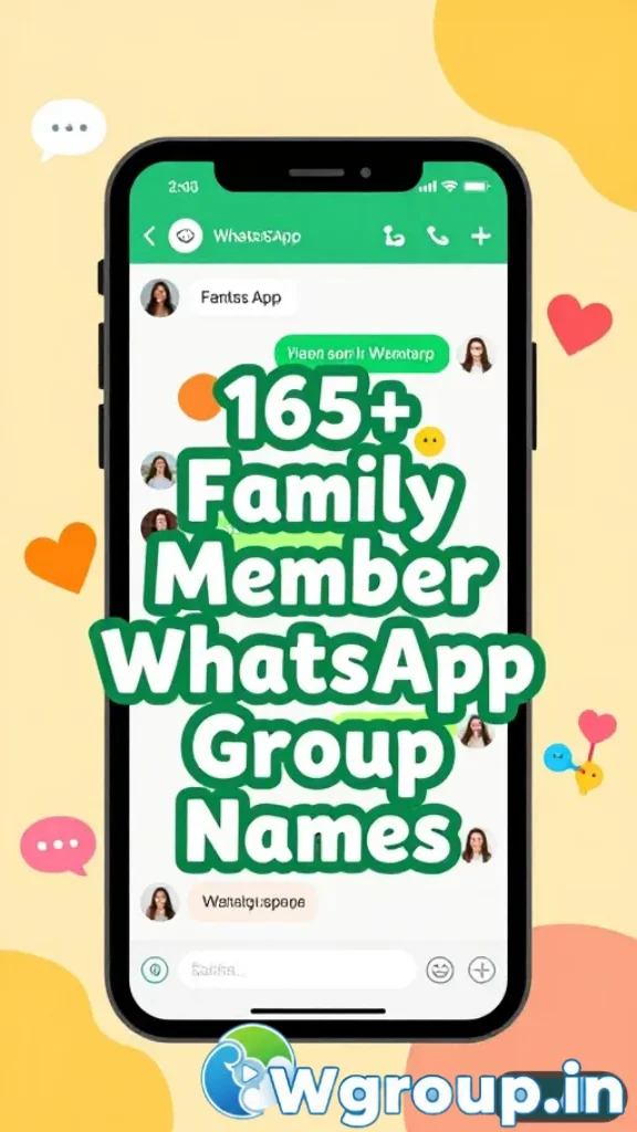 Family Member WhatsApp Group Name Ideas