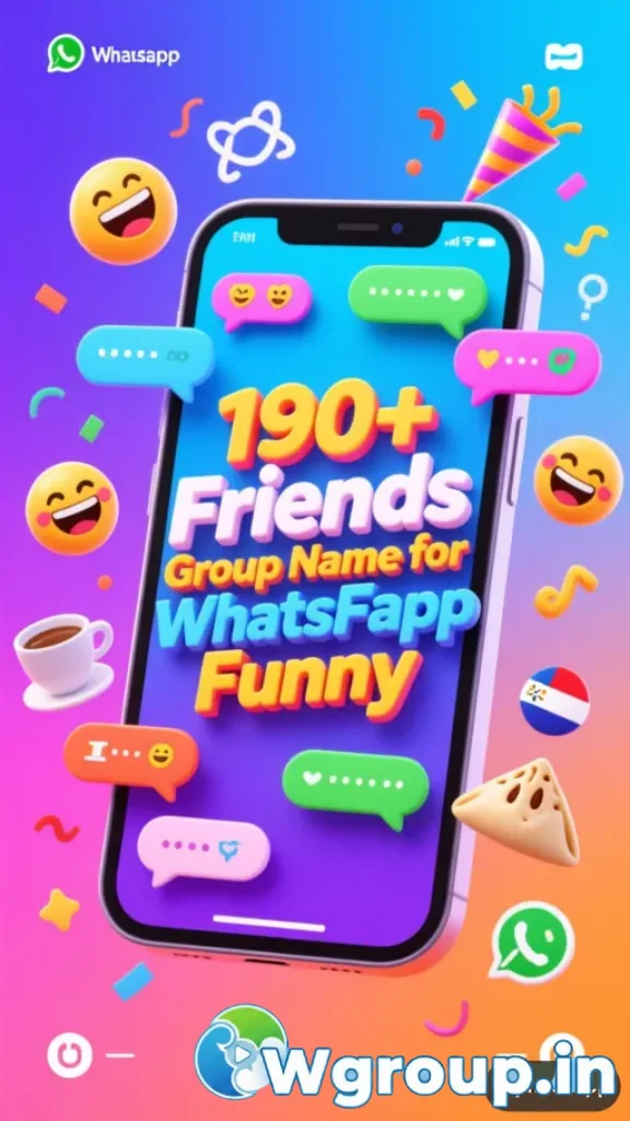 Friends Group Name for WhatsApp Funny