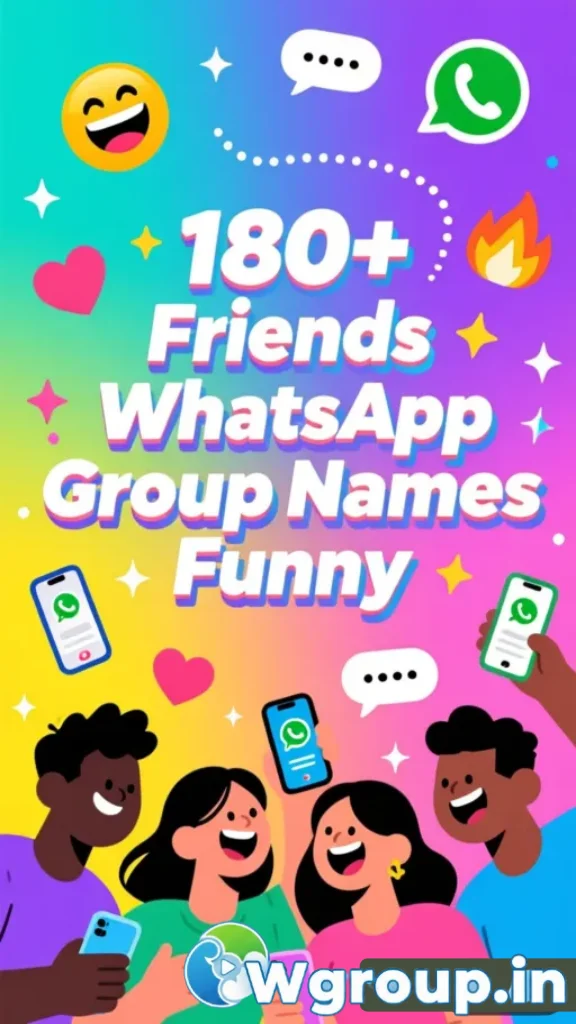 Friends WhatsApp Group Names Funny