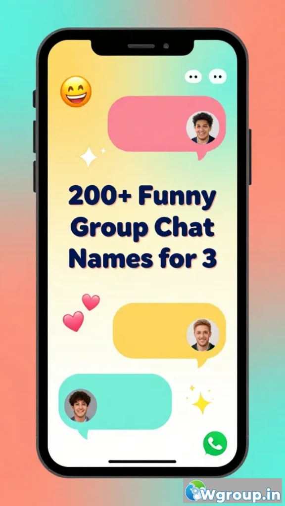 Funny Group Chat Names for 3