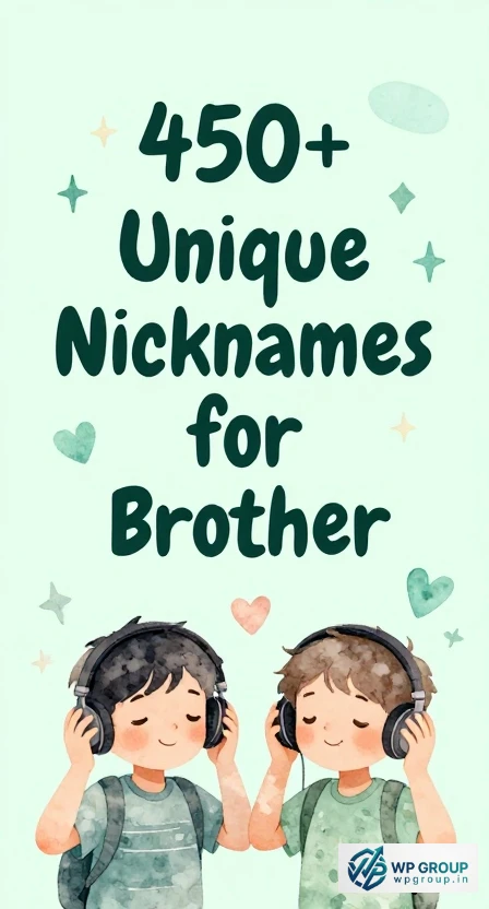 Unique Nicknames for Brother